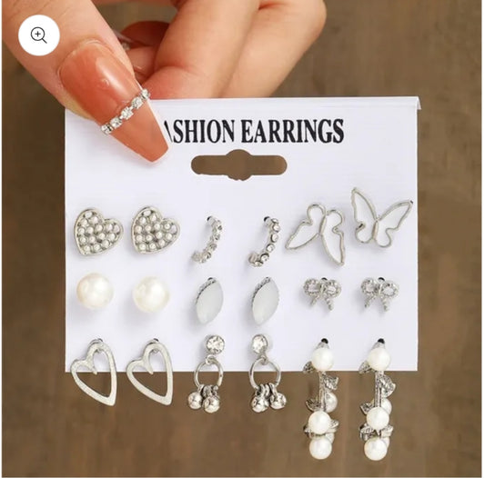 9 Minimal  earrings Combo