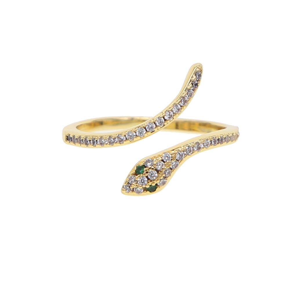 Snake tail adjustable Ring(golden)