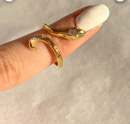 Snake adjustable Ring(stainless steel,anti tarnish)